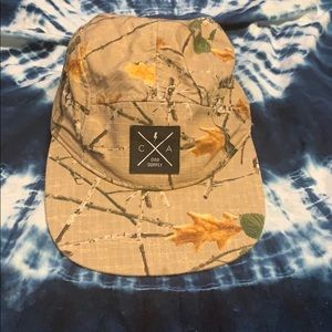 Flat bill camo hat